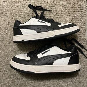 Puma Black and White Boys Sneakers